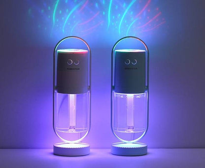Magic Shadow USB Air Humidifier For Home With Projection Night Lights Ultrasonic Car Mist Maker Mini Office Air Purifier - Holy Mango Store