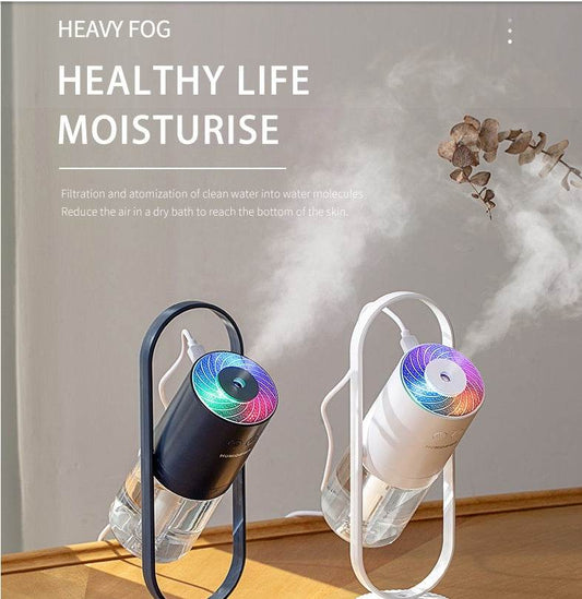 Magic Shadow USB Air Humidifier For Home With Projection Night Lights Ultrasonic Car Mist Maker Mini Office Air Purifier - Holy Mango Store