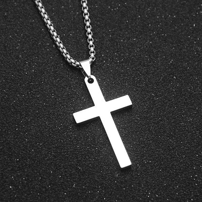 Simple Cross Necklace – Dainty Faith-Inspired Pendant for Men & Women