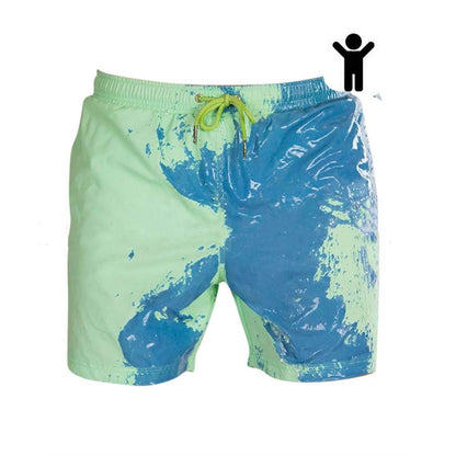 Magical Change Color Beach Shorts Summer Men Swimming Trunks Swimwear Swimsuit Quick Dry bathing shorts Beach Pant - Holy Mango Store
