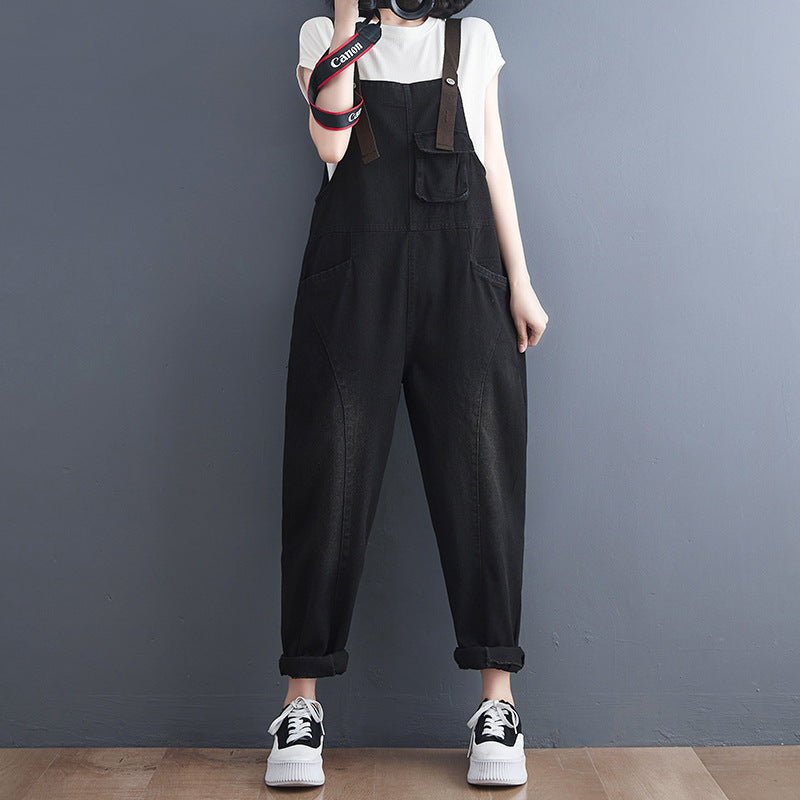 Women’s High-Waist Korean Overalls