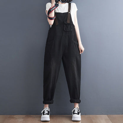 Women’s High-Waist Korean Overalls