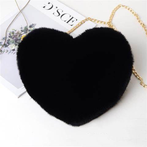 Love Bags For Women Plush Chain Shoulder Bags Valentine's Day Party Bag - Holy Mango Store