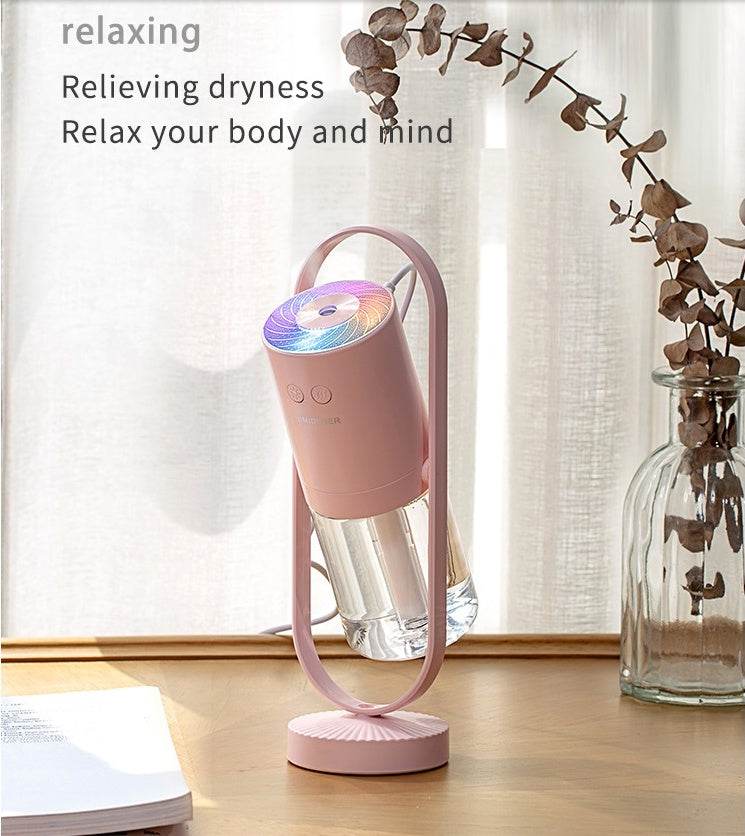 Magic Shadow USB Air Humidifier For Home With Projection Night Lights Ultrasonic Car Mist Maker Mini Office Air Purifier - Holy Mango Store