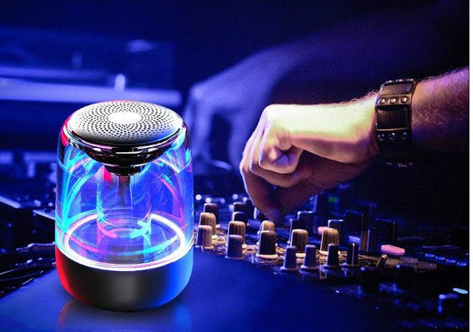 Portable Speakers Bluetooth Column Wireless Bluetooth Speaker Powerful Bass Radio with Variable Color LED Light - Holy Mango Store