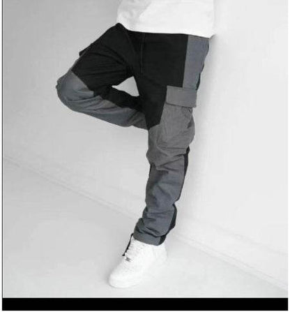 Large Pocket Stitching Trousers Men's Loose Feet - Holy Mango Store