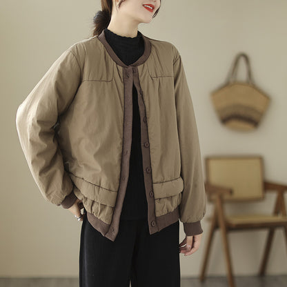 Retro Puff Cotton Jacket – Short & Cozy Winter Coat