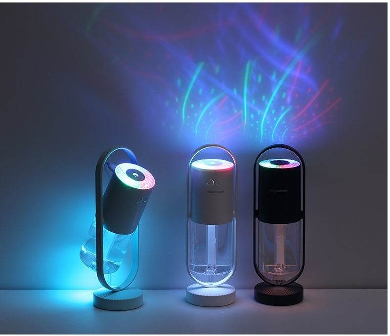 Magic Shadow USB Air Humidifier For Home With Projection Night Lights Ultrasonic Car Mist Maker Mini Office Air Purifier - Holy Mango Store