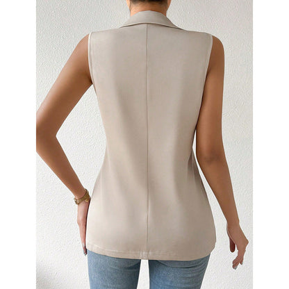 Women's Sleeveless Vest Blazer