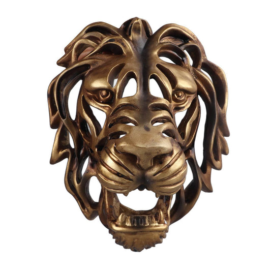 Lion Head Art Wall Decor Resin Vivid Lion Head Wall Mounted Art Sculpture for Living Room - Holy Mango Store