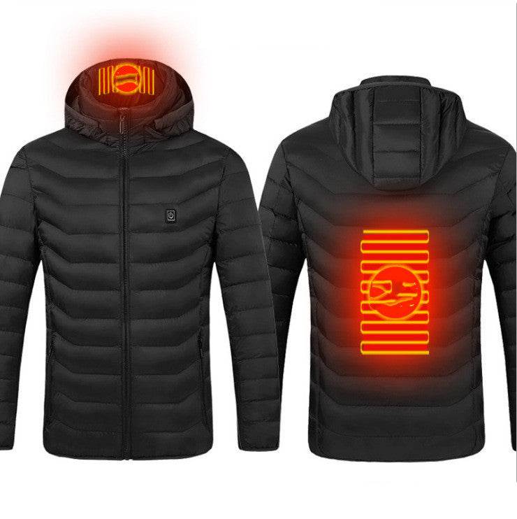 New Heated Jacket Coat USB Electric Jacket Cotton Coat Heater Thermal Clothing Heating Vest Men's Clothes Winter - Holy Mango Store