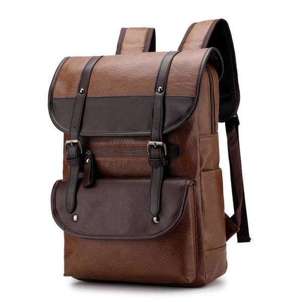 New PU waterproof backpack student computer bag - Holy Mango Store