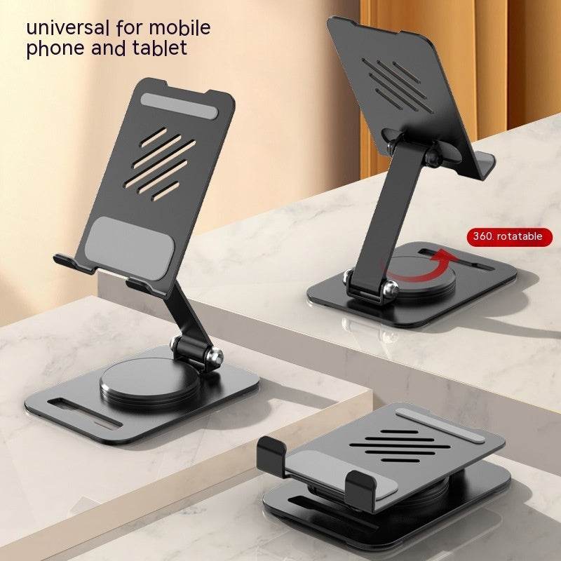 360 Degrees Rotate Metal Desk Mobile Phone Holder Stand For Phone Pad Adjustable Desktop Tablet Holderl Table Cell Phone Stand - Holy Mango Store