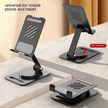360 Degrees Rotate Metal Desk Mobile Phone Holder Stand For Phone Pad Adjustable Desktop Tablet Holderl Table Cell Phone Stand - Holy Mango Store