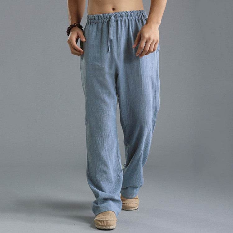 Men's Breathable Linen Loose Casual Sports Pants - Holy Mango Store