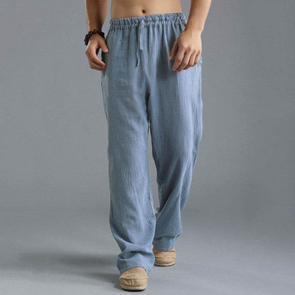 Men's Breathable Linen Loose Casual Sports Pants - Holy Mango Store
