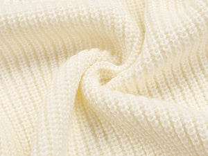 Women’s Oversized Cardigan – Faux Cashmere Knit with Gold Trim