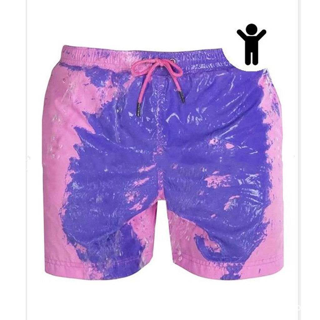 Magical Change Color Beach Shorts Summer Men Swimming Trunks Swimwear Swimsuit Quick Dry bathing shorts Beach Pant - Holy Mango Store