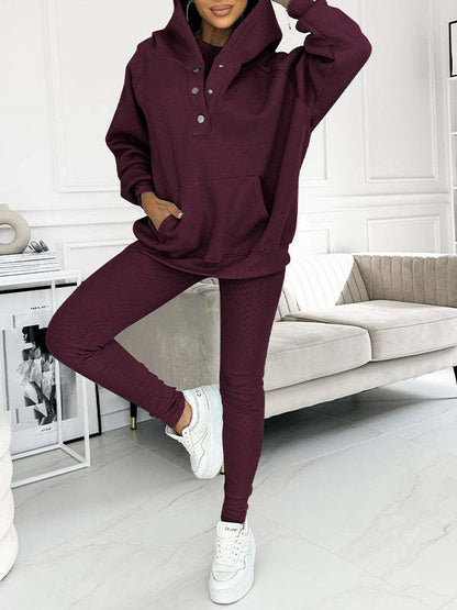 Women’s Vest Hoodie & Pants Set – Sleek 2‑ or 3‑Piece Active Luxe