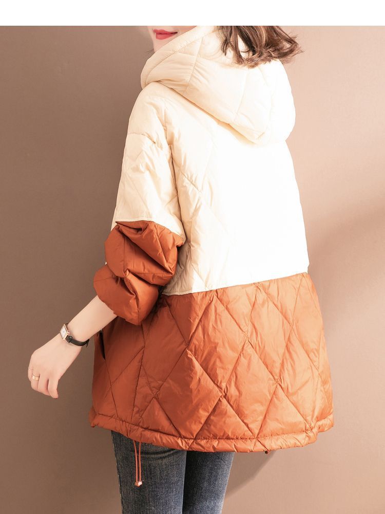 Lightweight Hooded Cotton Coat – Mid-Length & Cozy
