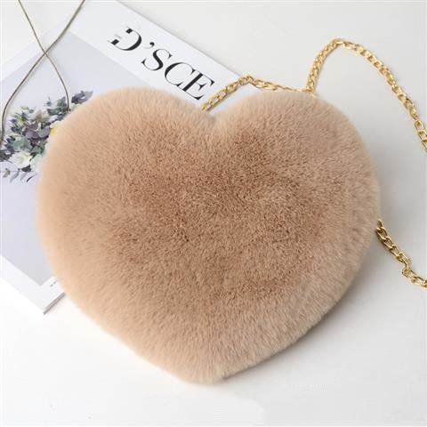 Love Bags For Women Plush Chain Shoulder Bags Valentine's Day Party Bag - Holy Mango Store