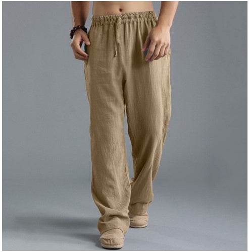 Men's Breathable Linen Loose Casual Sports Pants - Holy Mango Store