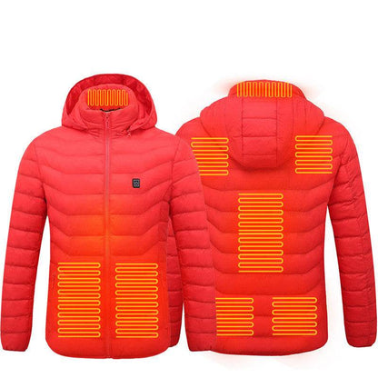 New Heated Jacket Coat USB Electric Jacket Cotton Coat Heater Thermal Clothing Heating Vest Men's Clothes Winter - Holy Mango Store