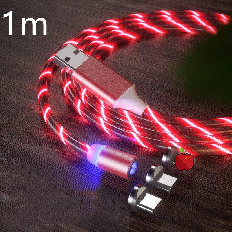 Magnetic Charging Cable Streamer Fast Charging Cable Lighting Micro USB Cable LED Magnet Charger Type-C Cable - Holy Mango Store