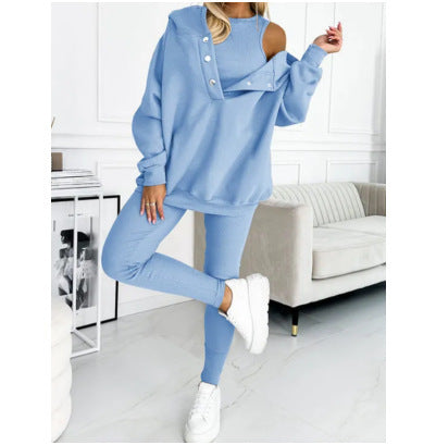 Women’s Vest Hoodie & Pants Set – Sleek 2‑ or 3‑Piece Active Luxe