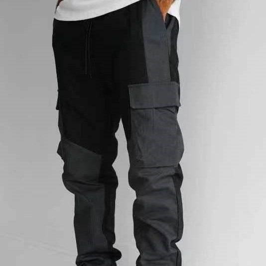 Large Pocket Stitching Trousers Men's Loose Feet - Holy Mango Store
