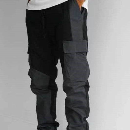 Large Pocket Stitching Trousers Men's Loose Feet - Holy Mango Store