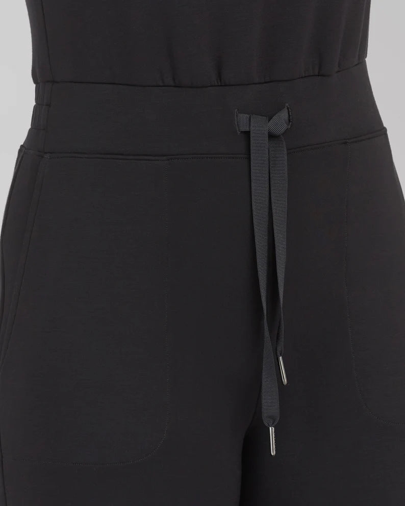 Women's Sleeveless Lace-Up Jumpsuit – One-Piece Pantsuit