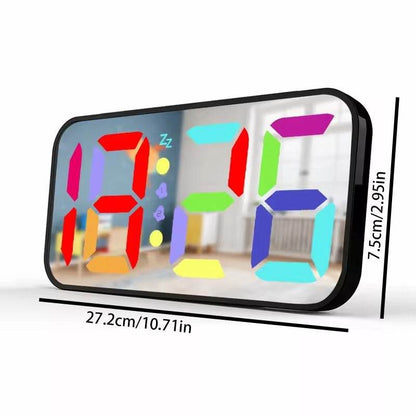 LED Mirror Large Display Table Clock, Suitable For Bedroom, Home, Living Room, Office - Holy Mango Store