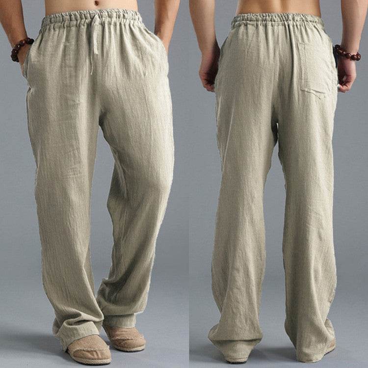 Men's Breathable Linen Loose Casual Sports Pants - Holy Mango Store