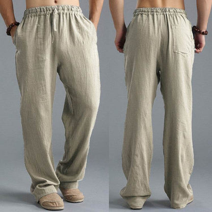 Men's Breathable Linen Loose Casual Sports Pants - Holy Mango Store