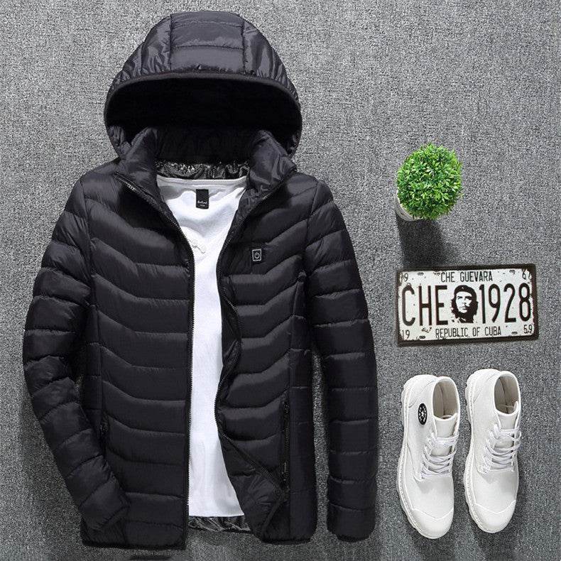 New Heated Jacket Coat USB Electric Jacket Cotton Coat Heater Thermal Clothing Heating Vest Men's Clothes Winter - Holy Mango Store