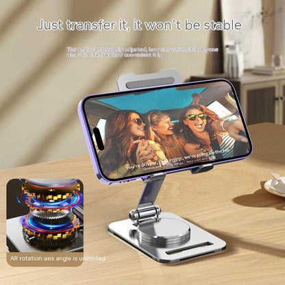 360 Degrees Rotate Metal Desk Mobile Phone Holder Stand For Phone Pad Adjustable Desktop Tablet Holderl Table Cell Phone Stand - Holy Mango Store
