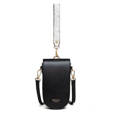 Korean Style PU Leather Mobile Phone Crossbody Bag