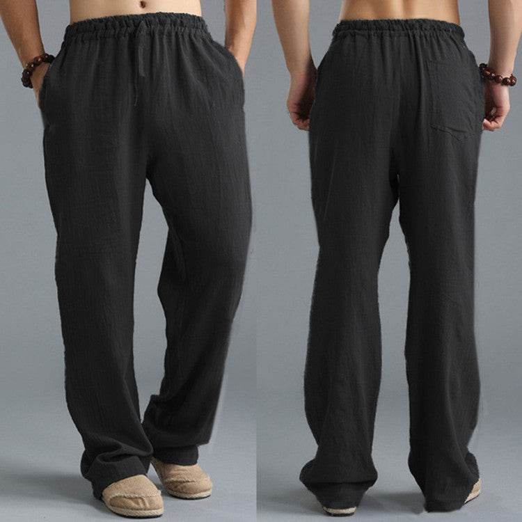 Men's Breathable Linen Loose Casual Sports Pants - Holy Mango Store