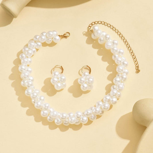 Elegant 14K Gold Pearl Jewelry Set - Timeless Elegance For Any Occasion - Holy Mango Store