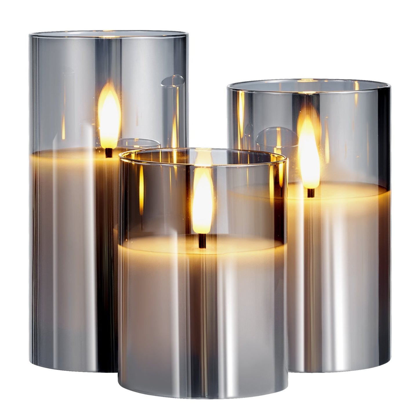 Flameless LED Candle Trio – Realistic Flicker with Remote & Timer