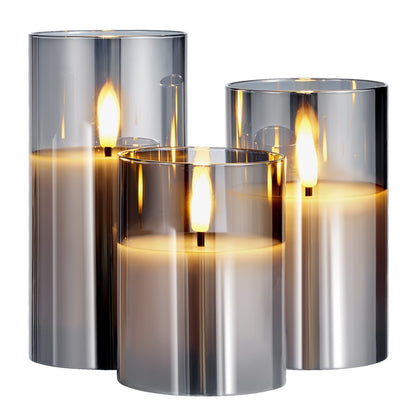 Flameless LED Candle Trio – Realistic Flicker with Remote & Timer