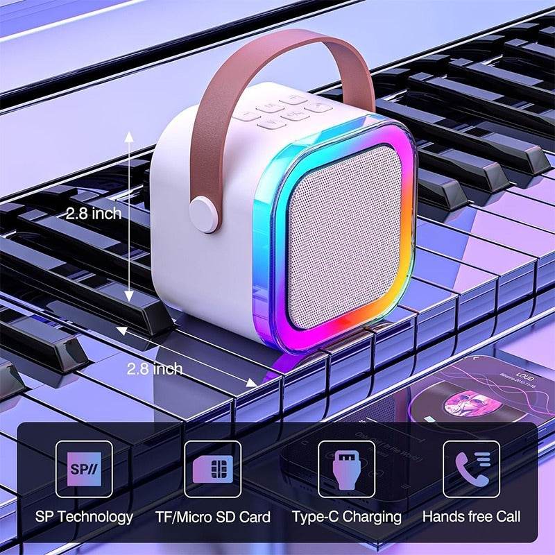 Compact Portable Speaker With Microphone, A Must - Have For Traveling, Commuting, And Dormitory Entertainment. - Holy Mango Store