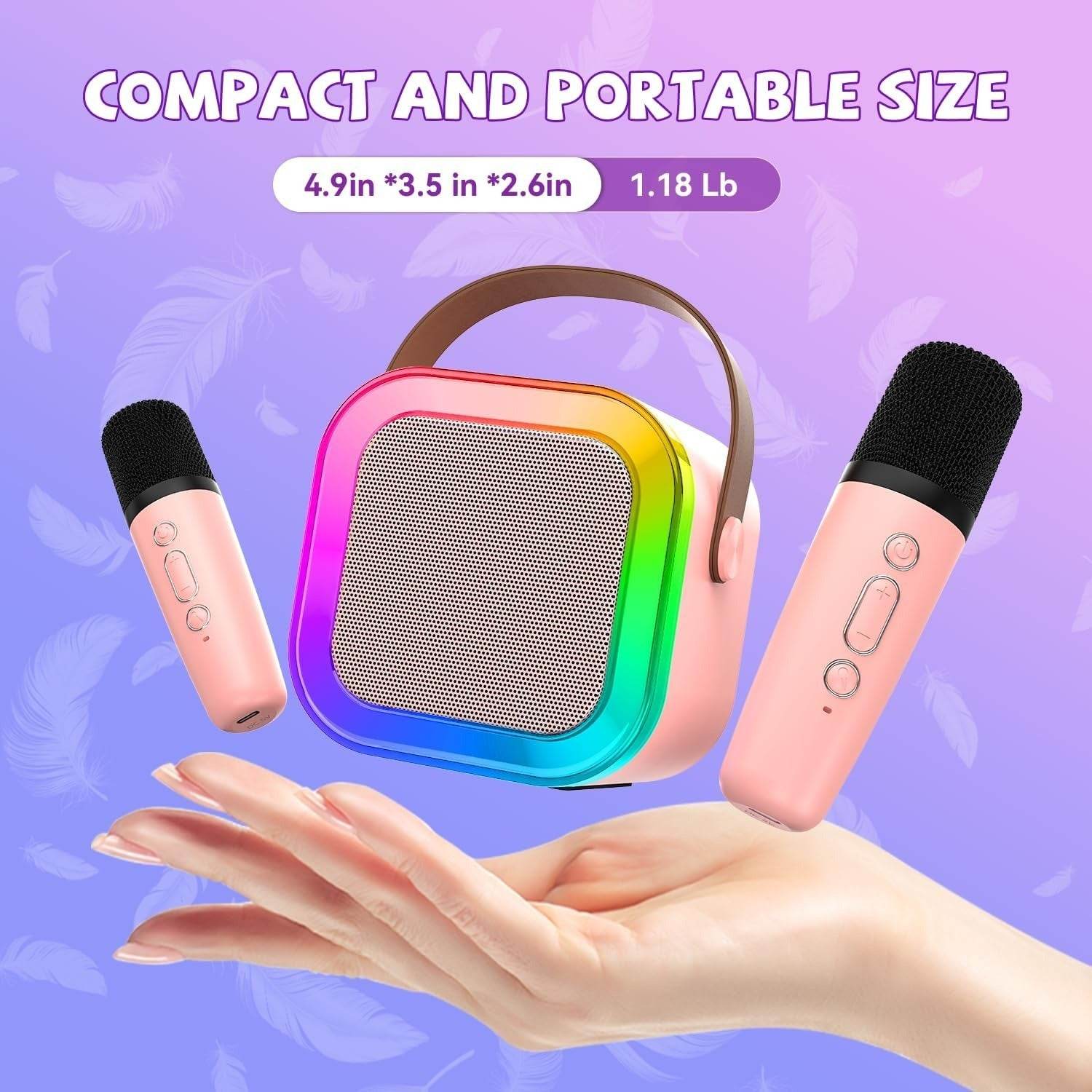 Compact Portable Speaker With Microphone, A Must - Have For Traveling, Commuting, And Dormitory Entertainment. - Holy Mango Store
