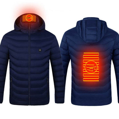 New Heated Jacket Coat USB Electric Jacket Cotton Coat Heater Thermal Clothing Heating Vest Men's Clothes Winter - Holy Mango Store