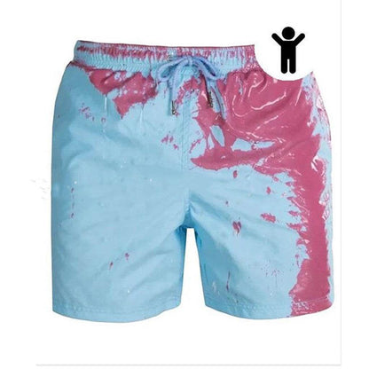 Magical Change Color Beach Shorts Summer Men Swimming Trunks Swimwear Swimsuit Quick Dry bathing shorts Beach Pant - Holy Mango Store
