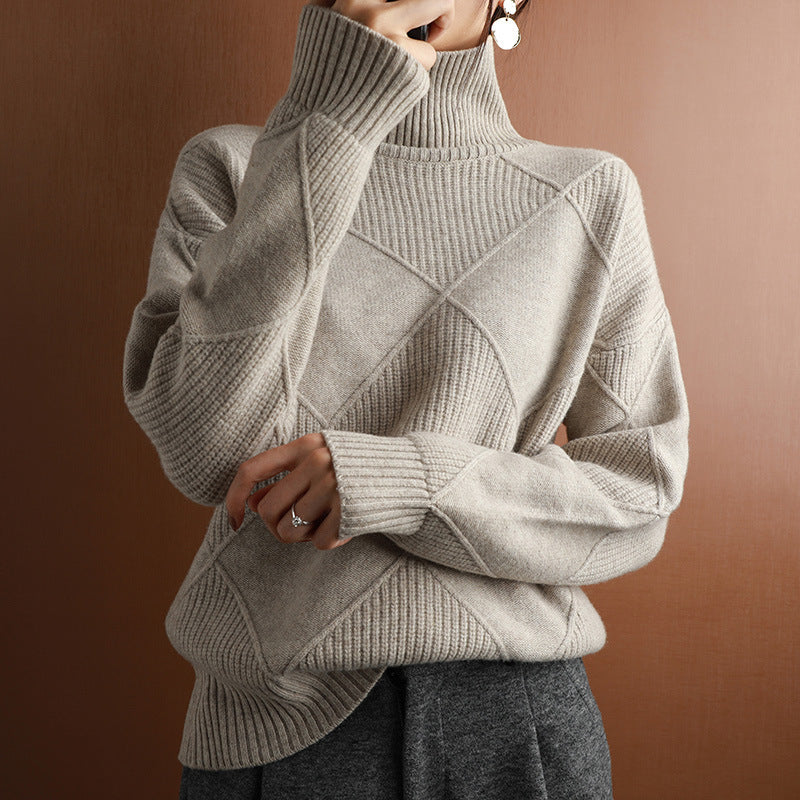 Knitwear Autumn And Winter Long-sleeved Outer Wear Bottoming Sweater