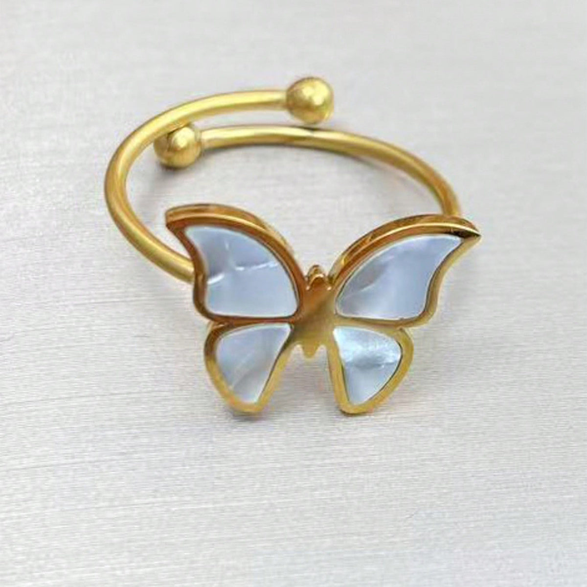 18K Gold Butterfly Jewelry Set – Elegant 4PC Gift for Her