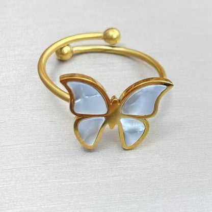 18K Gold Butterfly Jewelry Set – Elegant 4PC Gift for Her