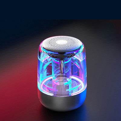 Portable Speakers Bluetooth Column Wireless Bluetooth Speaker Powerful Bass Radio with Variable Color LED Light - Holy Mango Store